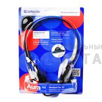 Наушники проводные Defender Aura HN-102 накладные, черные