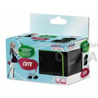 Колонки SmartBuy, 2.0, Cute, чёрные/зелёные, USB