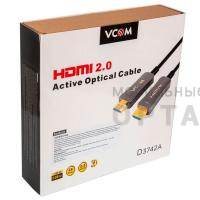 Активный оптический кабель HDMI 19M/M,ver. 2.0, 4K@60 Hz 30m VCOM <D3742A-30M> (1/10)
