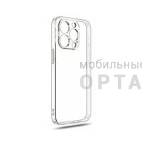 Чехол прозрачный силикон в техпаке, iPhone 16 Pro Max