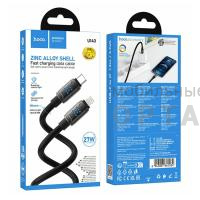 Кабель Type-c to Lightning Hoco Premium U143 PD27W, чёрный