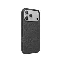 Чехол KEEPHONE LYCUCCI MAGSAFE SILICONE LEATHER CASE для iPhone 17 BLACK