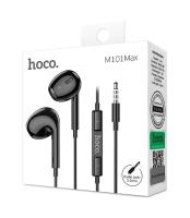 Наушники проводные внутриканальные HOCO M101 Max, Crystal grace, Jack 3.5мм, 1.2 м,  черный