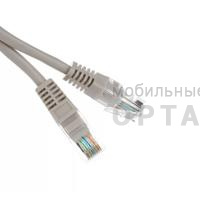 Патч корд литой TELECOM UTP Кат. 5е, серый, 7.5 м. (1/75)